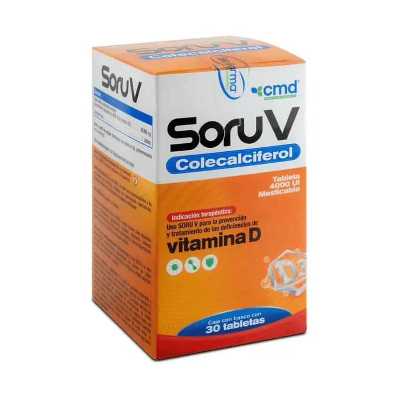 Soru V Colecalciferol C/30 Tabletas 4000 Ui Masticables Cmd