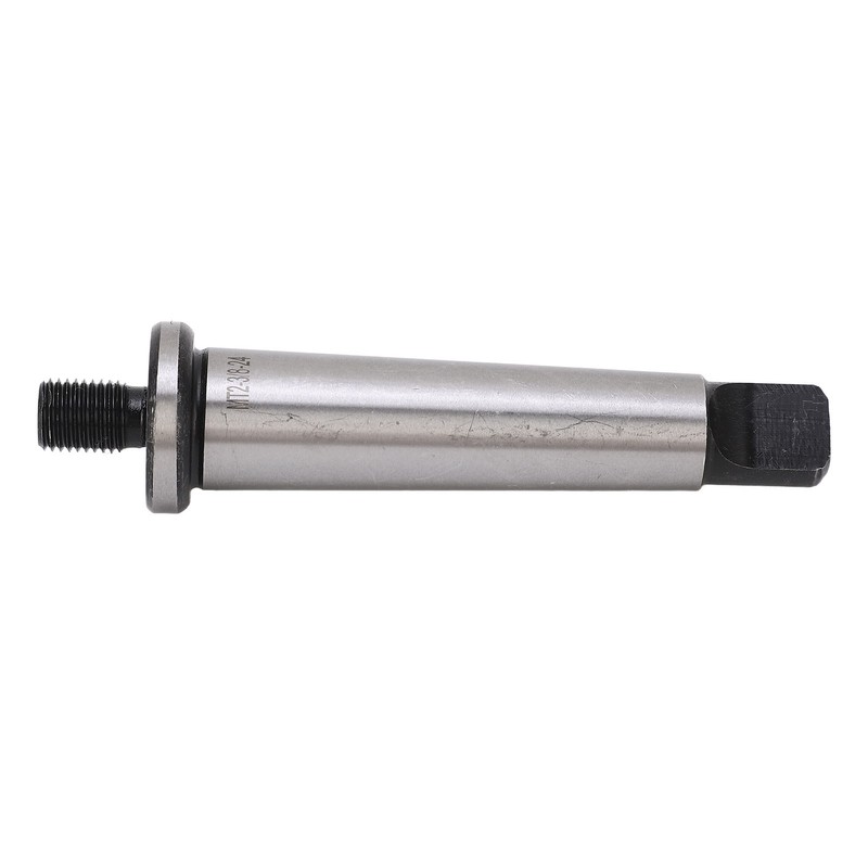 Drill Chuck Arbor MT2 Shank to 3/8in‑24 Threaded Hardened Morse
