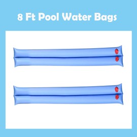 Pool Water Bags for Inground Pool Cover Double Chamber Pool Water Bag Heavy Duty Water Tubes for Pool Cover Winter Closing 4 Pack