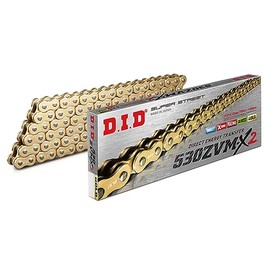 DID 530ZVMX2G110 (530 Series) ZVM-X2 Gold/Gold 110 Link High Performance X-Ring Chain with Connecting Link