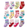 Haimoburg 12 Pairs of Non-Slip Breathable Cotton Socks for Children