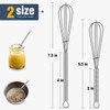 Eddeas Mini whisk, Small Whisk 2 Pieces, 5in and 7in