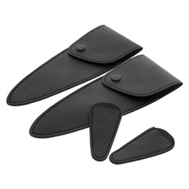 minkissy 4pcs Small Scissor Cover Holder Flashlight Kitchen Scissors Kitchen Shears Cover Pruning Shears Secateurs Pouches Pro Scissor Protector Sheath Clippers Cuticle Trimmer Pet Pu Black