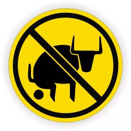 Unbranded/Generic 3pcs - No Bullshit Hard Hat Stickers Foreman Helmet Decals Bull Funny Laborer