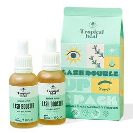 Tropical Heal - 2 Sueros Naturales Lash Booster para Crecimiento de Pestañas y Cejas - Tratamiento Nutritivo y Fortalecedor para Pestañas Más Largas y Fuertes - Fórmula con Extractos 100% Naturales, 30 ml c/u
