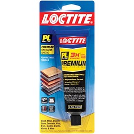 Loctite PL Premium Polyurethane Construction Adhesive, 4 Ounce Squeeze Tube, 12-Pack (1873776-12)