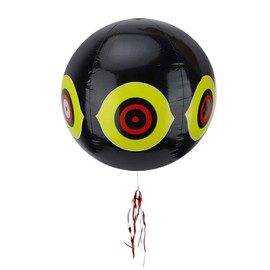 Globo de Ojos de Depredador de Pájaros, Macetas Colgantes Repelente de Pájaros, Colores Brillantes Repelente de Pájaros para Asustar a los Ojos para Bosques para Tierras de Cultivo (Negro)