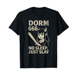 Dorm 666 Funny Demon Girl Idol Anime Design T-Shirt