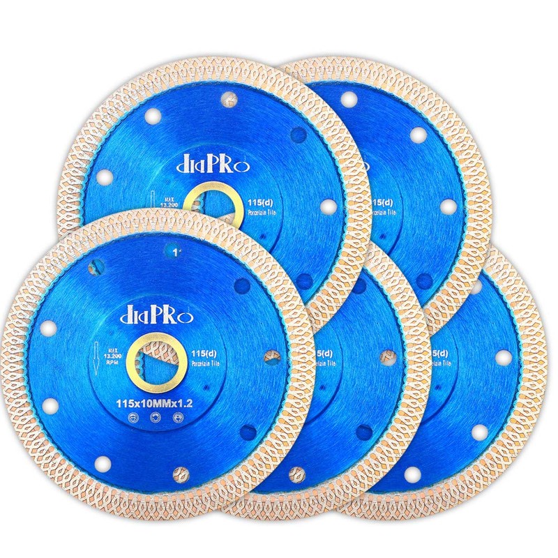 5Pcs/Lot Diapro Tile Blade 4.5" Super Thin Diamond Porcelain Cutting