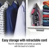 CHI Steam Iron for Clothes with 8’ Retractable Cord, 1700