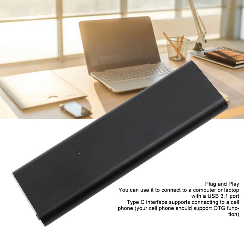 M.2 NGFF SSD Hard Drive Enclosure B Key USB3.1 Type