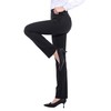 ZTN Women's Black Dress Pants with 4 Pockets Straight Leg