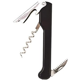 Capitano Black ABS Handle Corkscrew