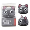 Kikkerland KT44 Kitchen Timer CAT, Steel, Grey