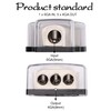 2Pcs TuoLauthon 3 Way Power Distribution Block 1x 0 Gauge