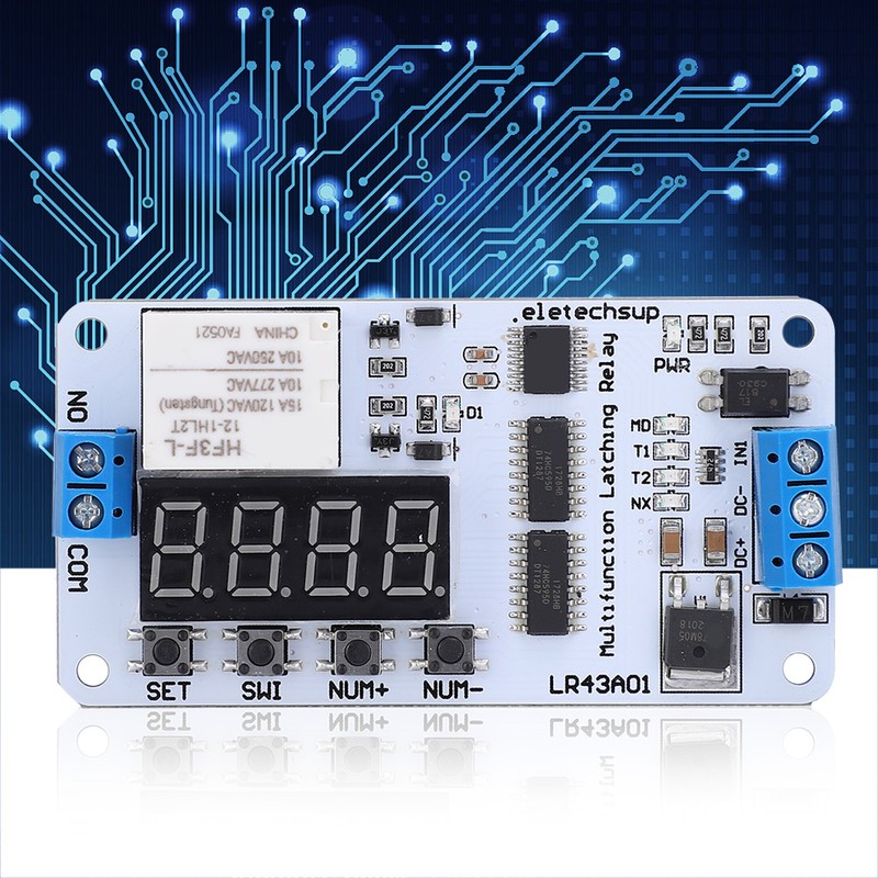 Relay Switch Module DC 12V Electromagnetic Lock Pulse Delay Electronic