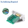 Jienk Solderless Panel Mount HDMI Socket to Terminal Block Breakout,