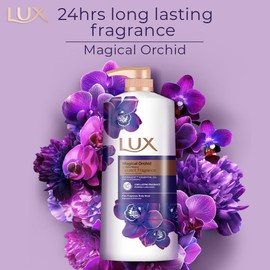 Lux Body Wash Magical Orchid Body Wash 1L (1 Pack) & Charming Peony BodyWash 1L (1 Pack) (Total 2 Packs)