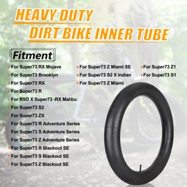 YIBEICO Inner Tube for Super 73 S1/S2/R/Z1/ZX/S Adventure Series, Butyl Rubber 4.00/4.90-20 Tire Tube Replacement Tubes, Reinforced Thickness Front&Rear Inner Tube, E-Bike Accessoires For Super 73