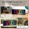 Mee 2ou 16.5" Large LED Wall Clock with Bluetooth Sync,
