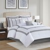 Queen 8 Piece Embroidered Comforter Set