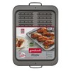 GoodCook Everyday Nonstick Steel Broiler Pan, 11.5" x 14.25", Gray