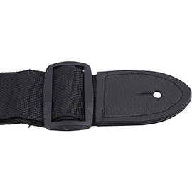SquarezhenBo Black Guitar Strap with Lock Button Vintage Sturdy Bass Strap Portable Music Accessories for Outdoor Performances Straps and Strap Locks