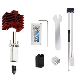 YUYUEMI for Lab X1C/P1P Upgrade V2.0 Hotend Kit,Assembled Hotend Replacement with Thermistor 0.4mm Hardened Nozzle for Bambu Lab X1C X1 P1S P1P Printer Heating Block Kit (P1 Series-Red)