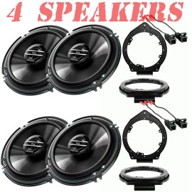 Pioneer 6-1/2 inch 300 Watts 2-way Front & Rear Door for 2011-2019 Chevy Cruze