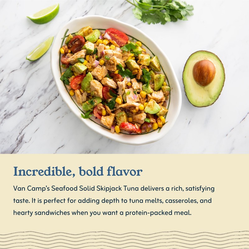 Van Camp's Seafood Solid Skipjack Tuna in Oil, 4-3 oz.