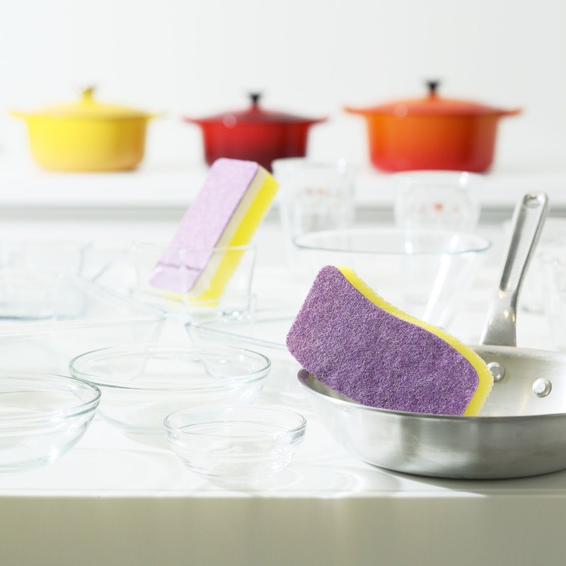 aysén Durable Sponge Thin (approx. 7.2 × 16.5 × 2.1 cm) ky502 