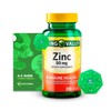 Zinc Supplement 50mg, 200 Count, Immune Support with Better Ligth&Spring