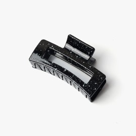 Large Black Hair Clip Firm Hair Clip Black Hair Claw Hair Accessory Lovely Stylish Korean Ladies (3.4 x 1.9 inches (8.7 x 4.8 cm), Black