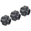 PATIKIL UPVC Pipe Fitting 25mm Socket 3pcs Straight Joint Union