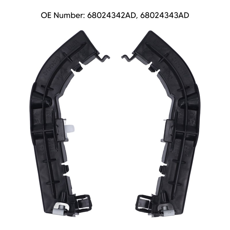 2 Pcs Front Bumper Support Bracket 68024342AD Bumper Retainer for