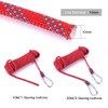 10mm Heavy Duty Paracord Panchute Corad Lanyard with Carabiner (Red-10m)