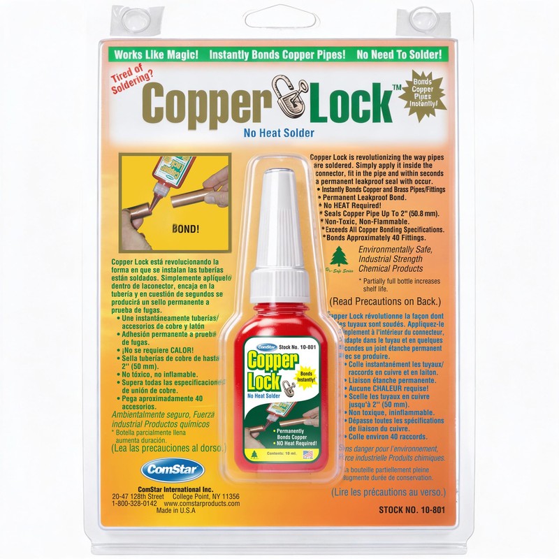 ComStar Copper Lock, No Heat Solder for Copper & Brass