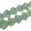 MMvolesy 15Pc Green Butterfly Pearl Organza Lace Trim Knitting Embroidered