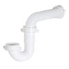 EZ-FLO 1-1/2 Inch P-Trap with Adapter for Tubular Drain Applications,