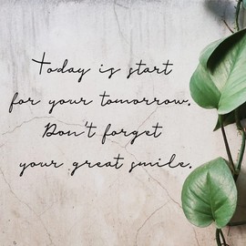 ROOMplus Wall Sticker, English, Scandinavian, Freetalking5, Transfer Type A