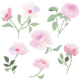 Rico Design Stick & Stitch Pack - Spring Embroidery Set with Embroidery Hoop, Needle, Yarn and Fabric for Creative DIY Projects Roses