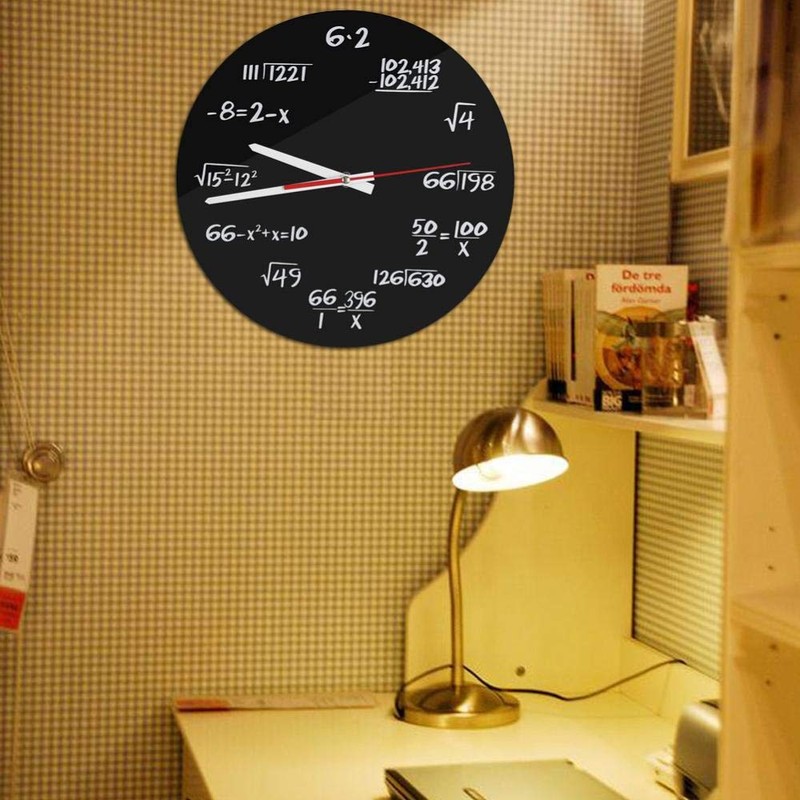 Reloj de Pared Acrílico-Acrílico Reloj de Pared Matemático Diseño Moderno