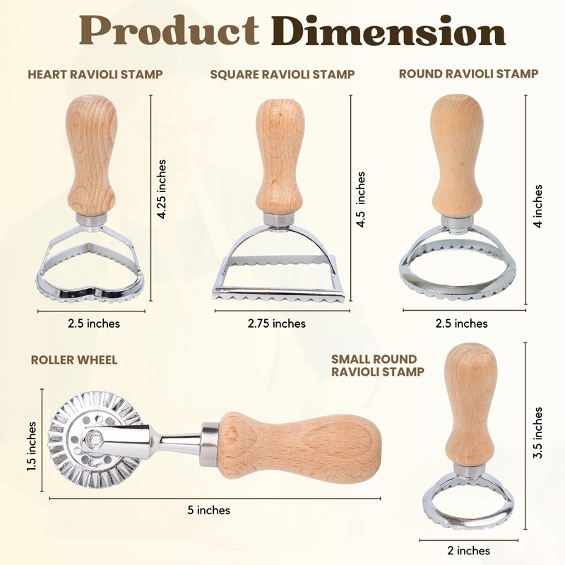 AIRBAKING - Pasta Maker | Dumpling Maker | Ravioli Stamps