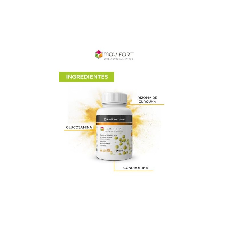 Aspid Nutritionals - Movifort Suplemento Alimenticio 120 Cápsulas | Extracto
