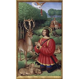 St. Hubert, patron saint of hunters, prayer card (3-pack)