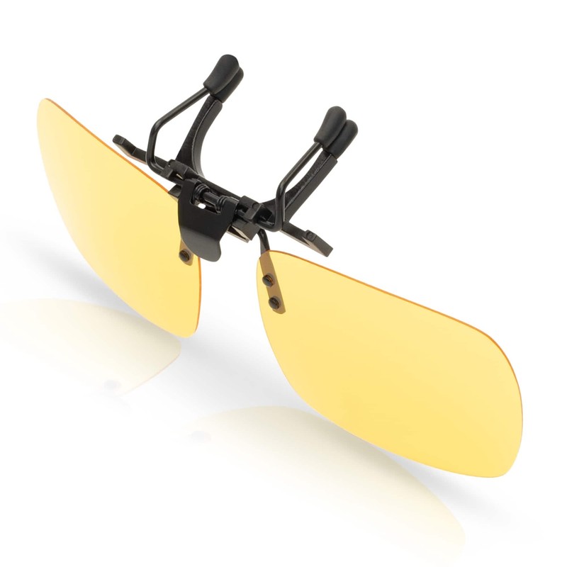 BEZLIT Clip-On Sunglasses Polarised Glasses Attachment Women Men 30441, yellow