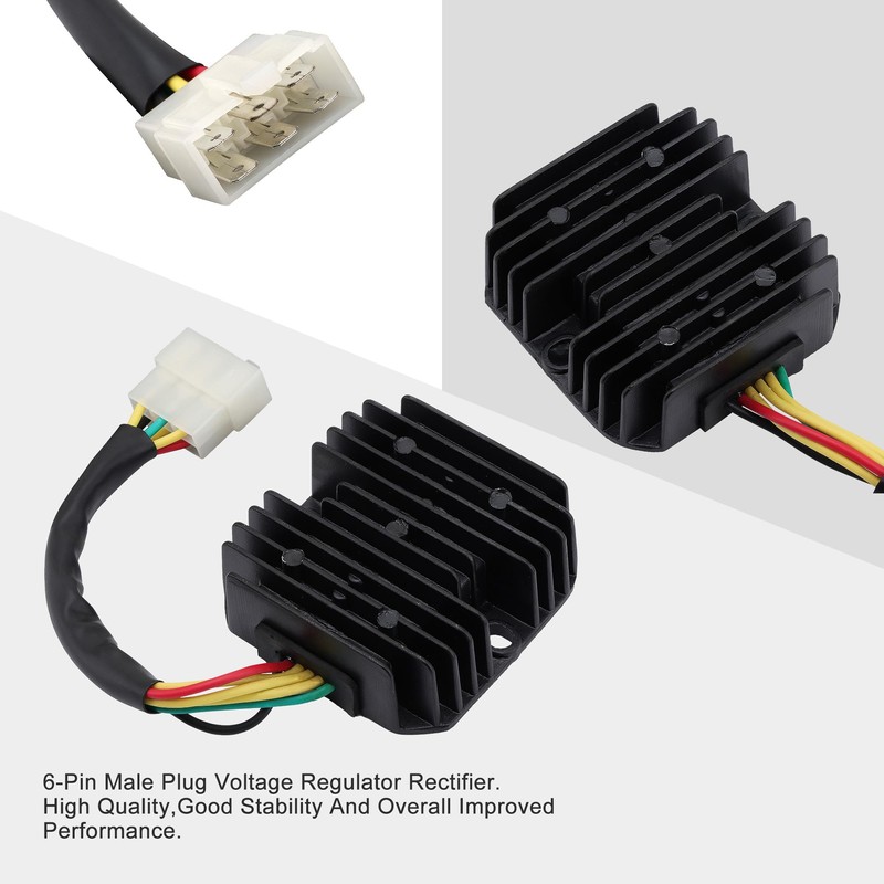 GOOFIT 6 Pin Voltage Regulator Rectifier for 125cc 150cc 200cc