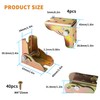 Zrfgbxim 4 Pcs Folding Brackets, Self-Locking Hinges, 90 Degree Foldable