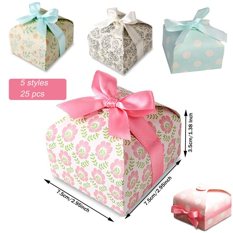 Pack of 25 Candy Small Gift Boxes, Sweet Small Gift
