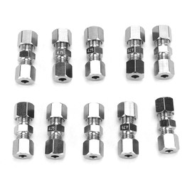 10PCS Quick Brake Line Connector Brake Line Union Brake Line Fittings Kit Brake Line Union Assortment 4.75mm Braking Cable Metal Replacement Car Accessory for